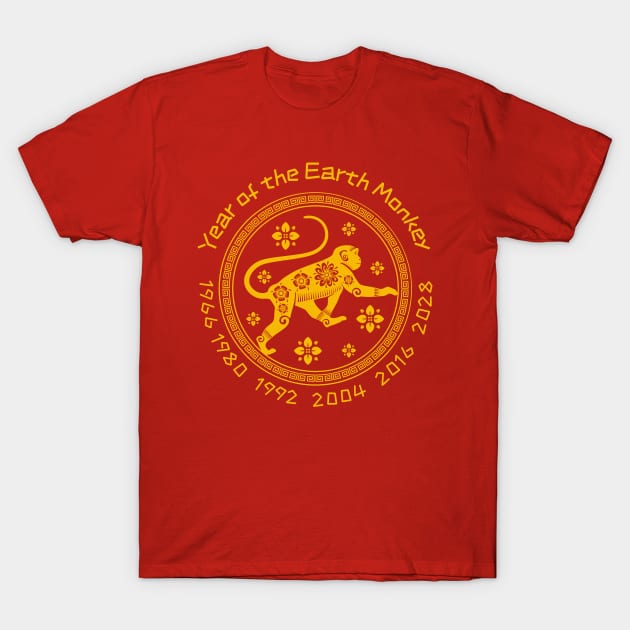 Chinese Year of the Earth Monkey T-Shirt by soulfulprintss8